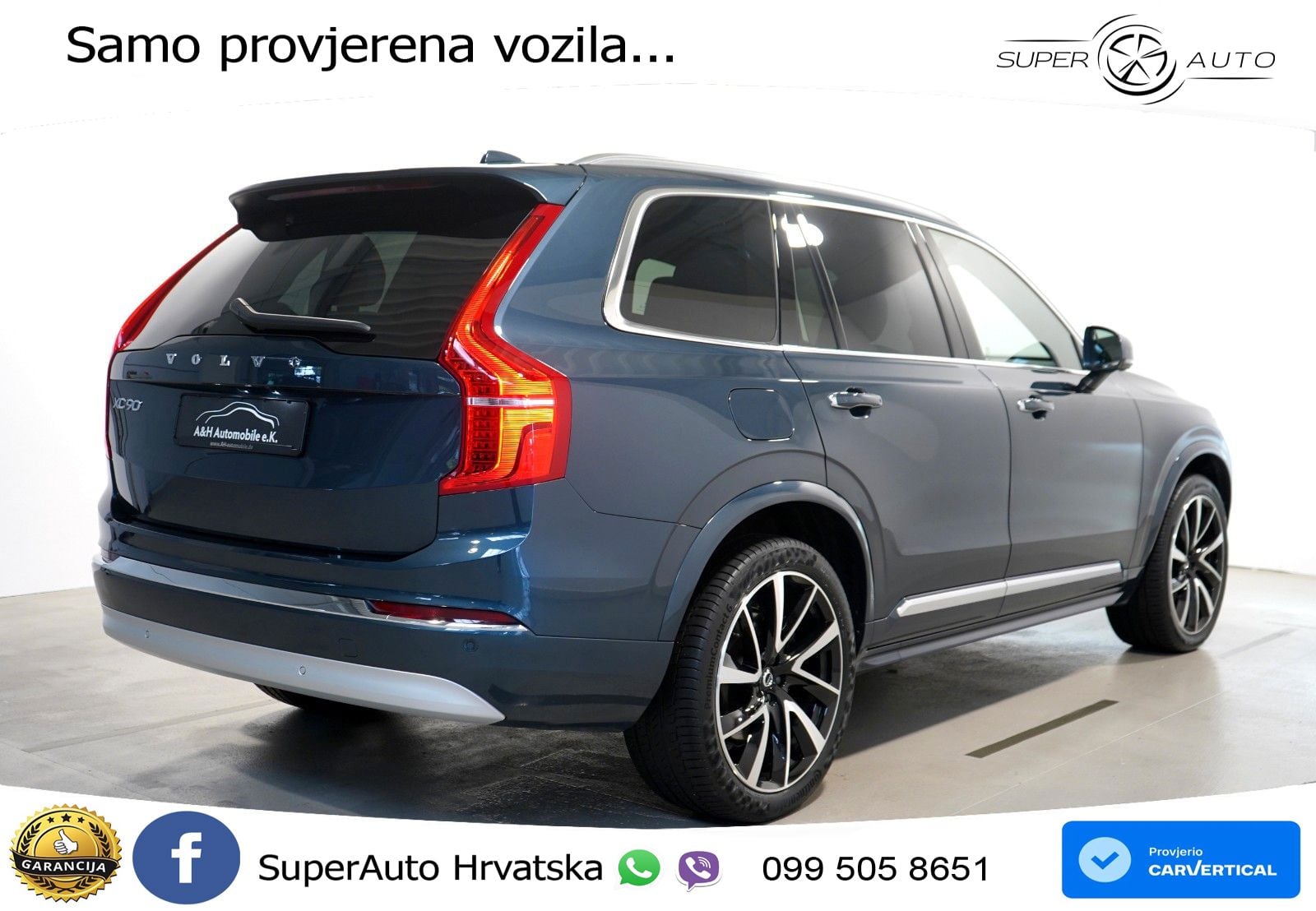 Volvo XC90 2.0 B5 Diesel AWD Automatic ACC+HEAD+4xGR SJED+360+PANO