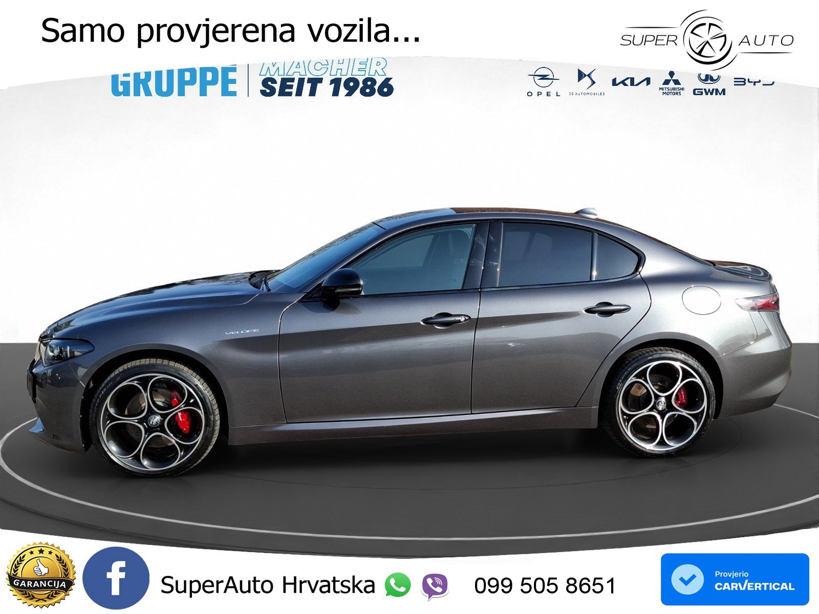 Alfa Romeo Giulia 2.0 Turbo (280 KS) AWD Automatic LED+GR SJED+ACC