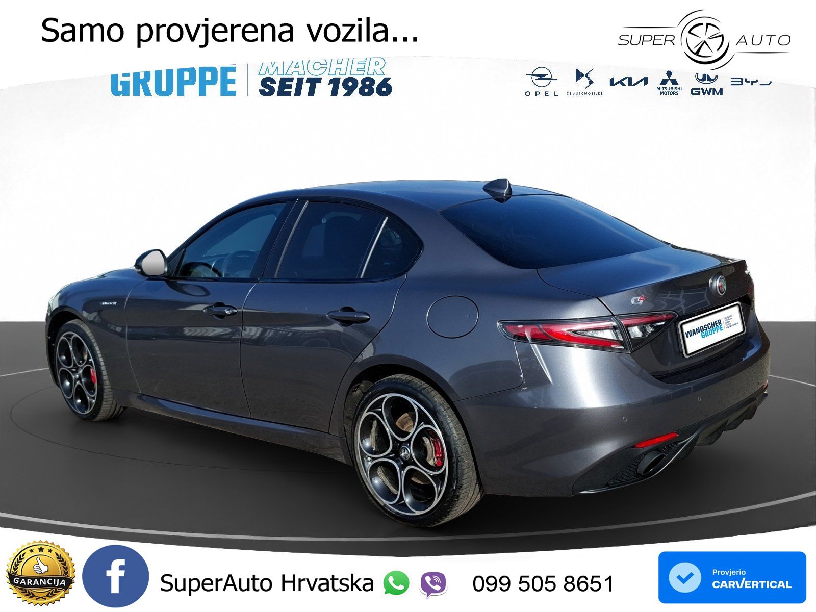 Alfa Romeo Giulia 2.0 Turbo (280 KS) AWD Automatic LED+GR SJED+ACC