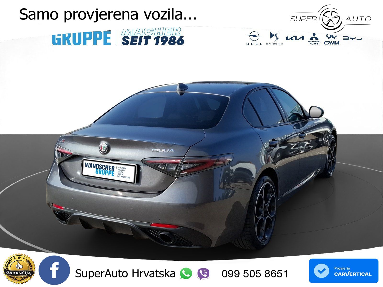 Alfa Romeo Giulia 2.0 Turbo (280 KS) AWD Automatic LED+GR SJED+ACC