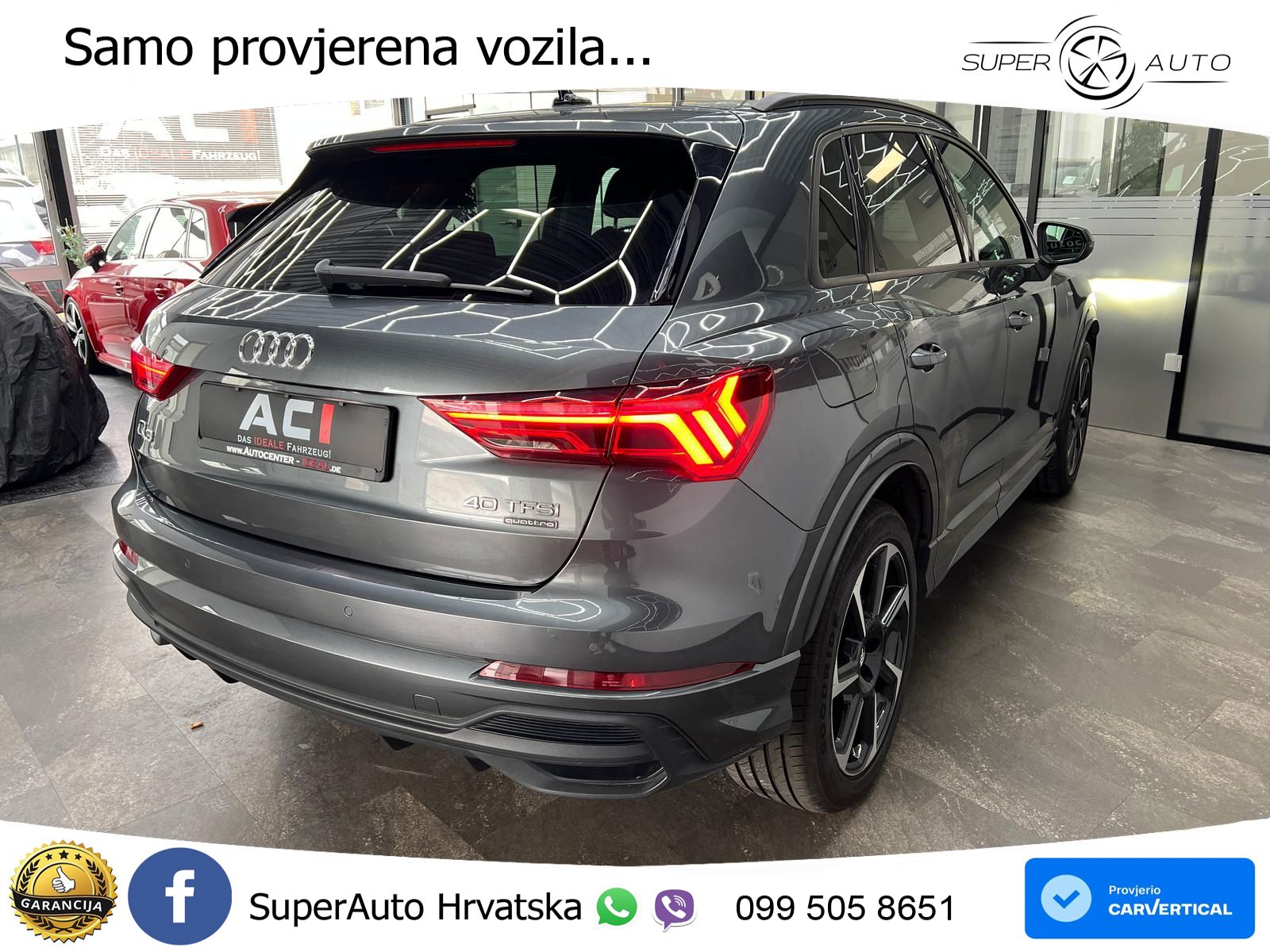 Audi Q3 40 TFSI (190 KS) quattro S tronic S line LED+GR SJED+ACC