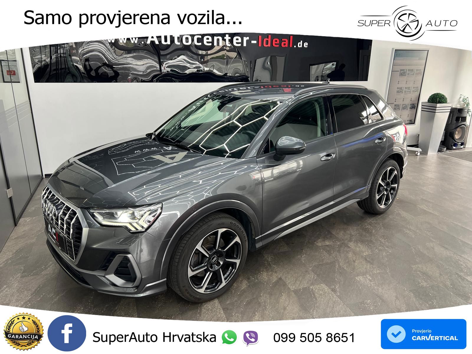 Audi Q3 40 TFSI (190 KS) quattro S tronic S line LED+GR SJED+ACC