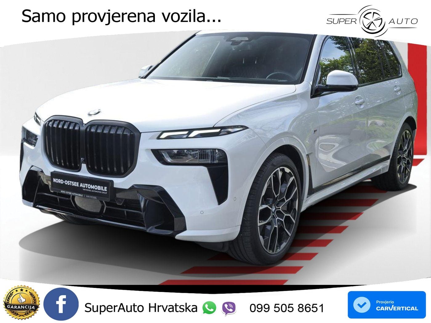 BMW X7 40d (352 KS) xDrive Steptronic M Sport ZRAČNI+ACC+GR SJED+KAM+PANO
