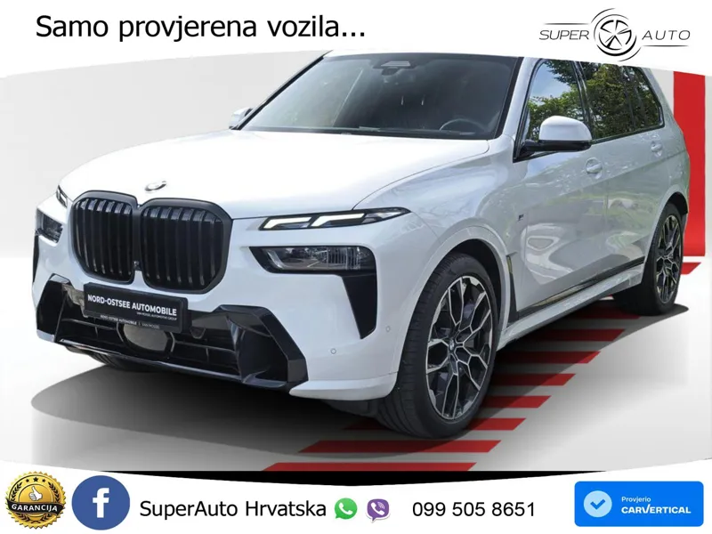 BMW X7 40d (352 KS) xDrive Steptronic M Sport ZRAČNI+ACC+GR SJED+KAM+PANO