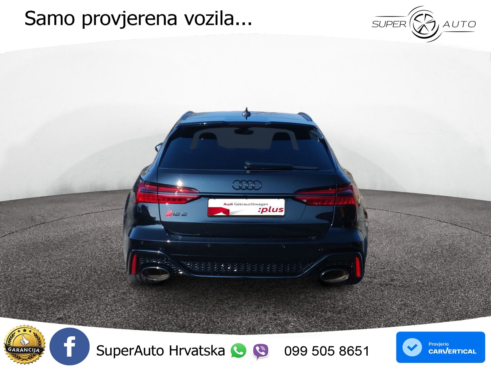 Audi RS6 Avant 4.0 TFSI V8 performance (630 KS)  quattro tiptronic LED+GR SJED+ACC