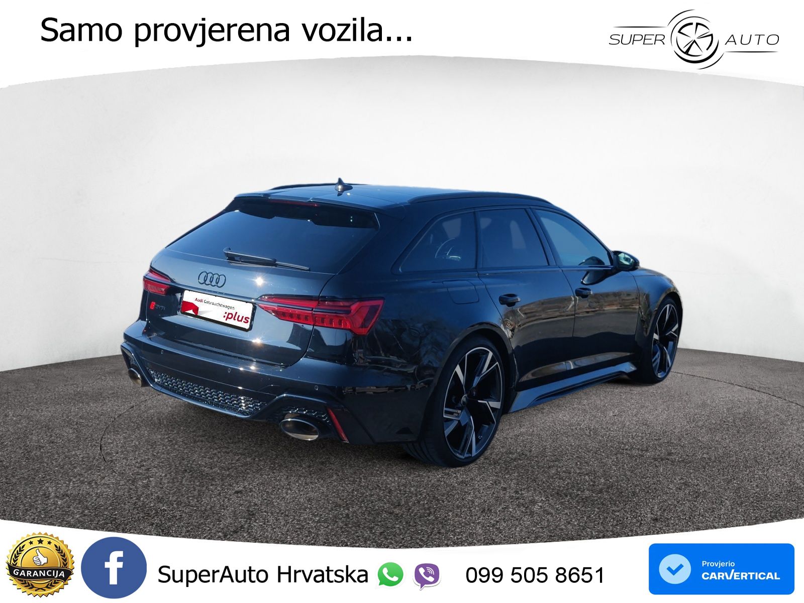 Audi RS6 Avant 4.0 TFSI V8 performance (630 KS)  quattro tiptronic LED+GR SJED+ACC
