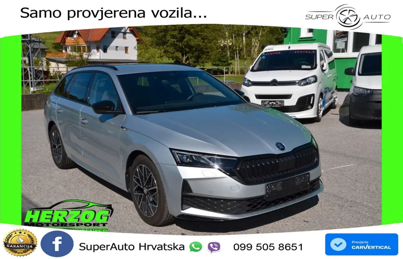 Škoda Octavia Combi 2.0 TDI (150 KS) DSG SportLine MATRIX+GR SJED+KAM