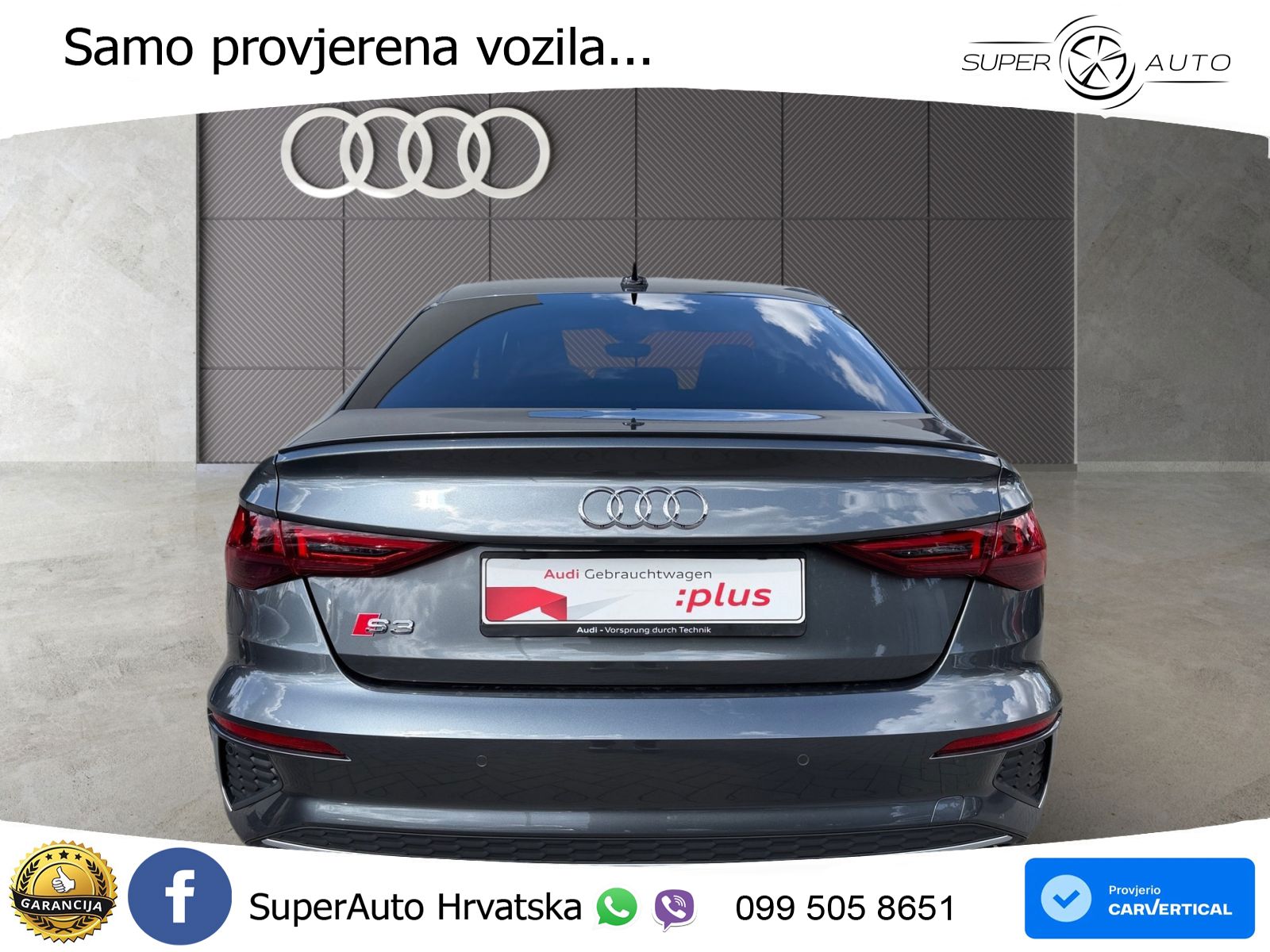 Audi S3 Limuzina 2.0 TFSI (310 KS) quattro S tronic LED+GR SJED+ACC