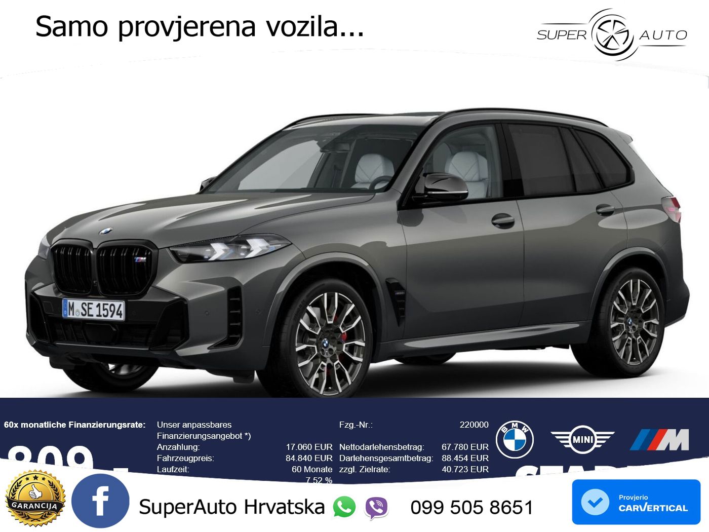 BMW X5 M60i V8 (530 KS) xDrive Steptronic LED+GR SJED+ACC