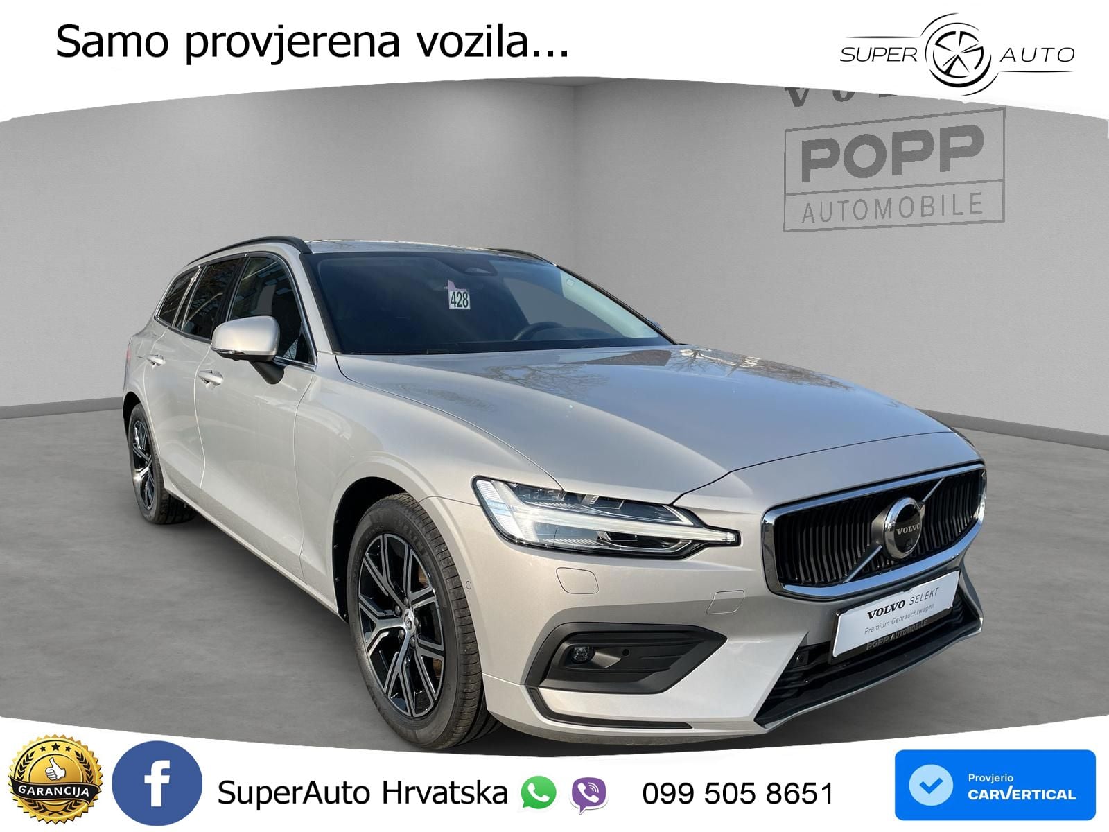 Volvo V60 2.0 B4 Benzin DCT LED+GR SJED+ACC