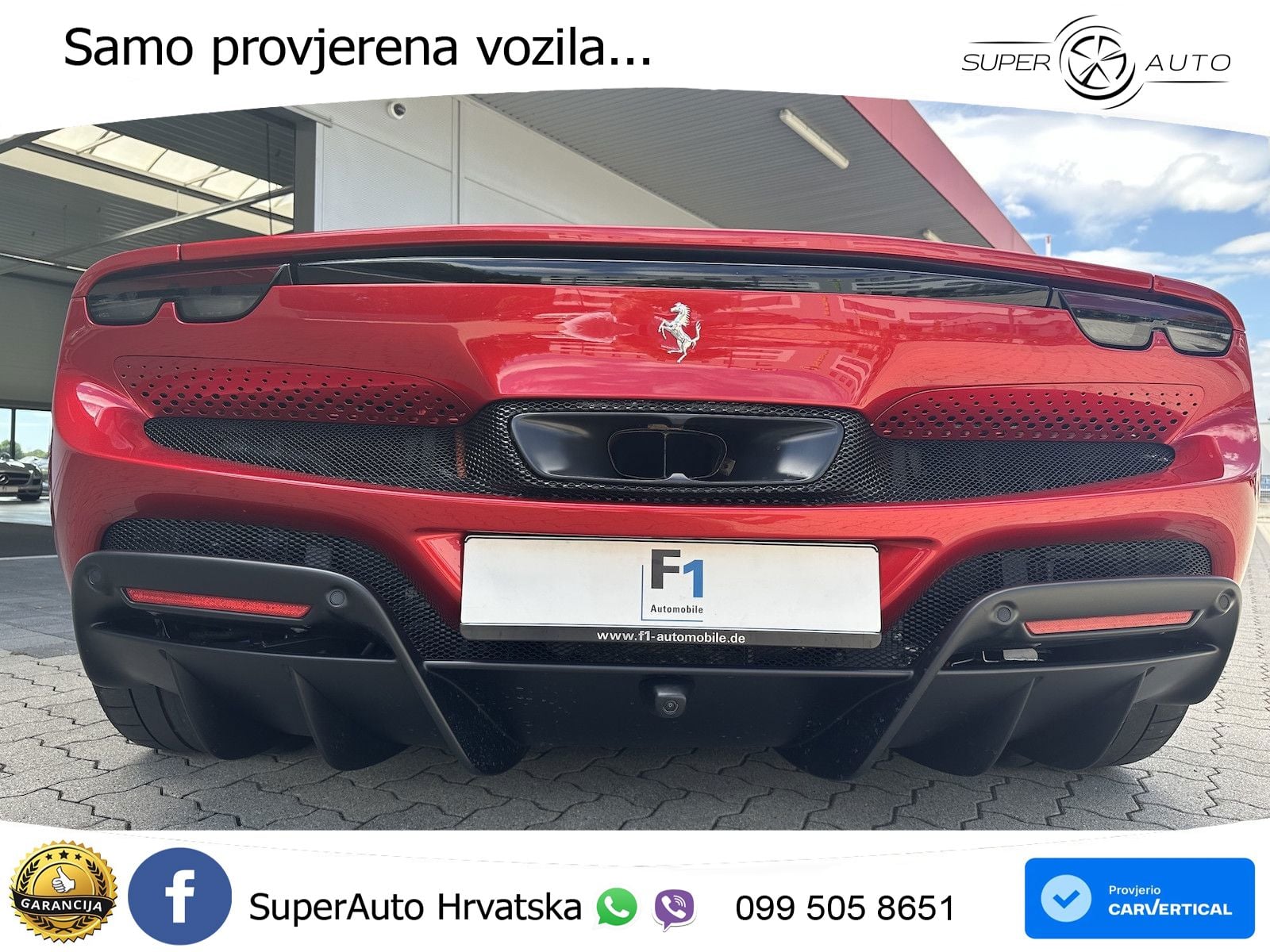 Ferrari 296 GTS 3.0 V6 (830 KS) F1 DCT
