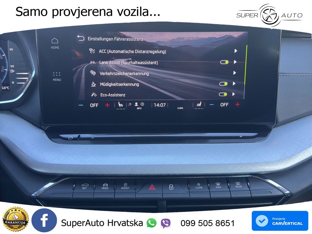Škoda Octavia Combi 2.0 TDI (150 KS) DSG LED+GR SJED+ACC