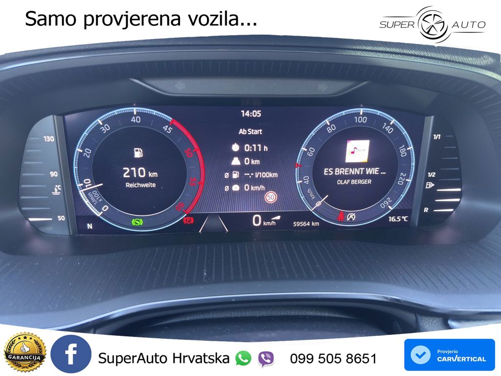 Škoda Octavia Combi 2.0 TDI (150 KS) DSG LED+GR SJED+ACC