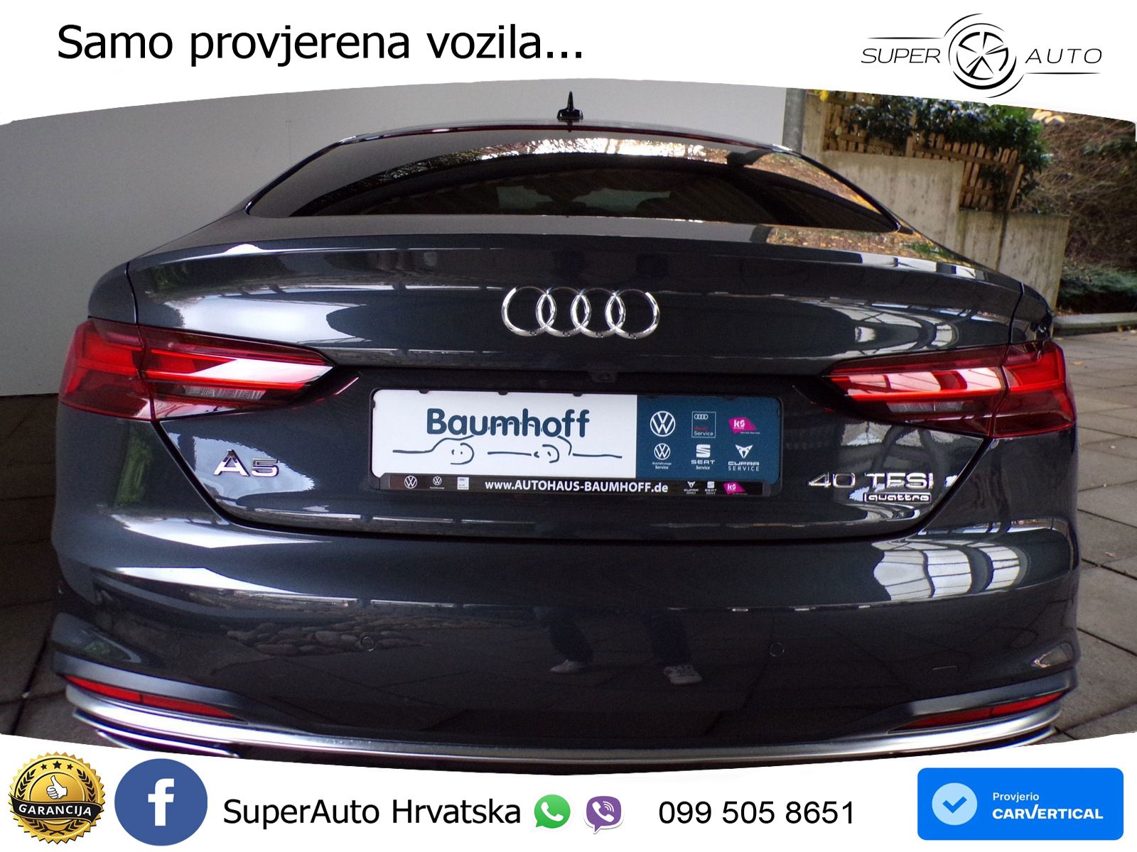 Audi A5 Sportback  40 TFSI (204 KS) quattro S tronic advanced LED+GR SJED+ACC
