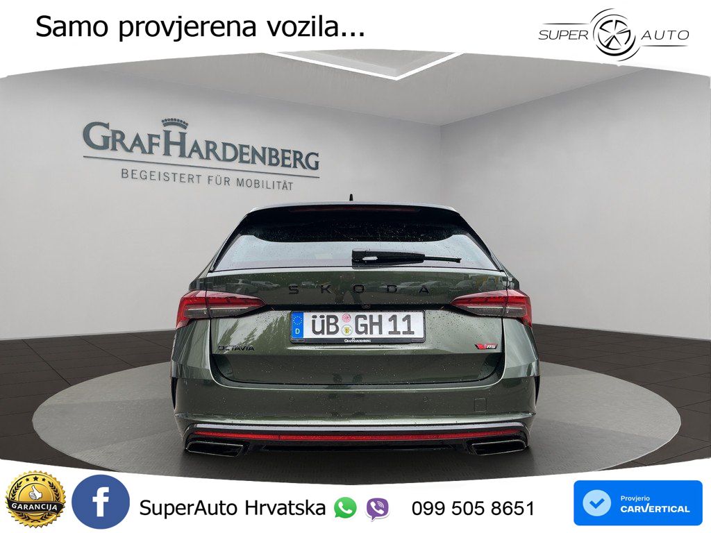 Škoda Octavia Combi RS 2.0 TSI (265 KS) DSG MATRIX+GR SJED+KAM