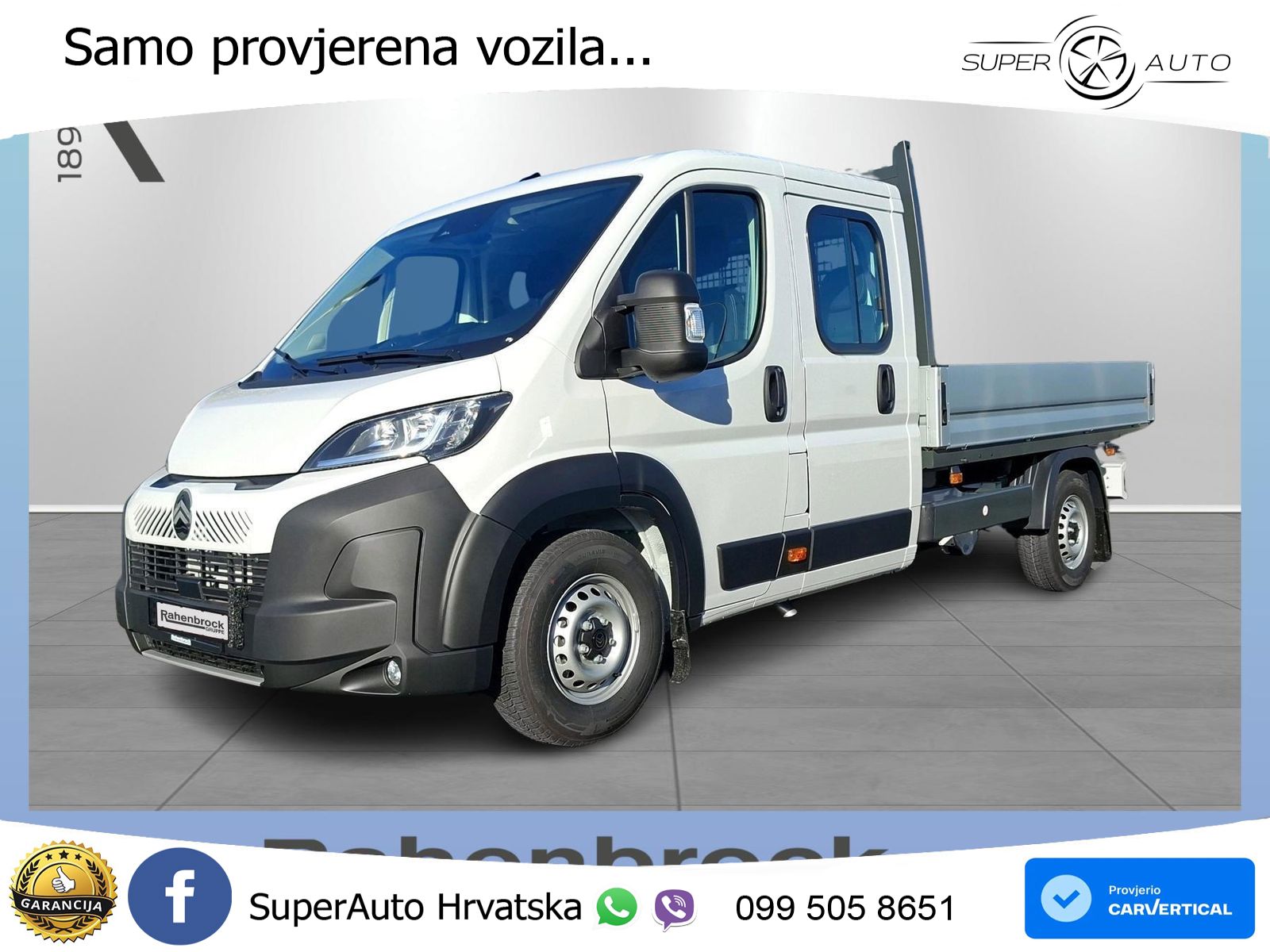 Citroën Jumper L3 Pritsche Doka 2.2 Diesel 3.5T Heavy 140 KS
