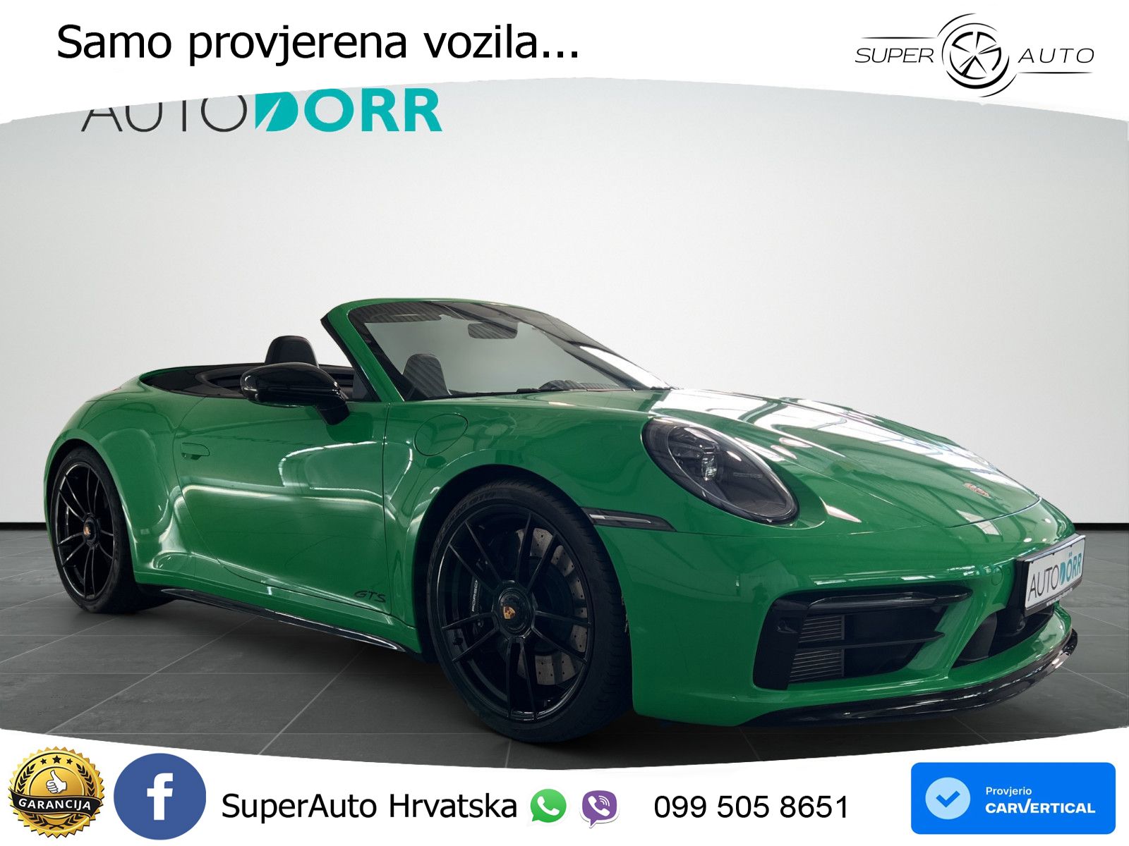 Porsche 911 Carrera 4 GTS Cabriolet 3.0 (480 KS) PDK ZRAČNI+ACC+GR SJED+KAM