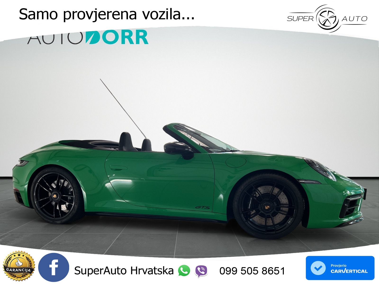 Porsche 911 Carrera 4 GTS Cabriolet 3.0 (480 KS) PDK ZRAČNI+ACC+GR SJED+KAM