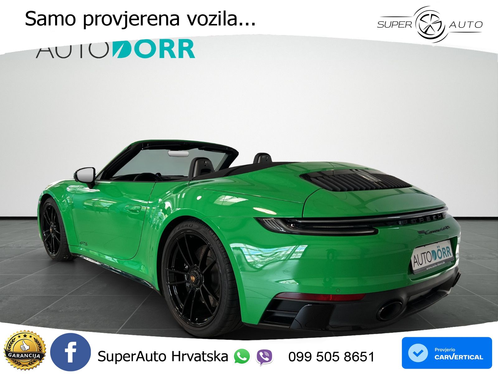 Porsche 911 Carrera 4 GTS Cabriolet 3.0 (480 KS) PDK ZRAČNI+ACC+GR SJED+KAM