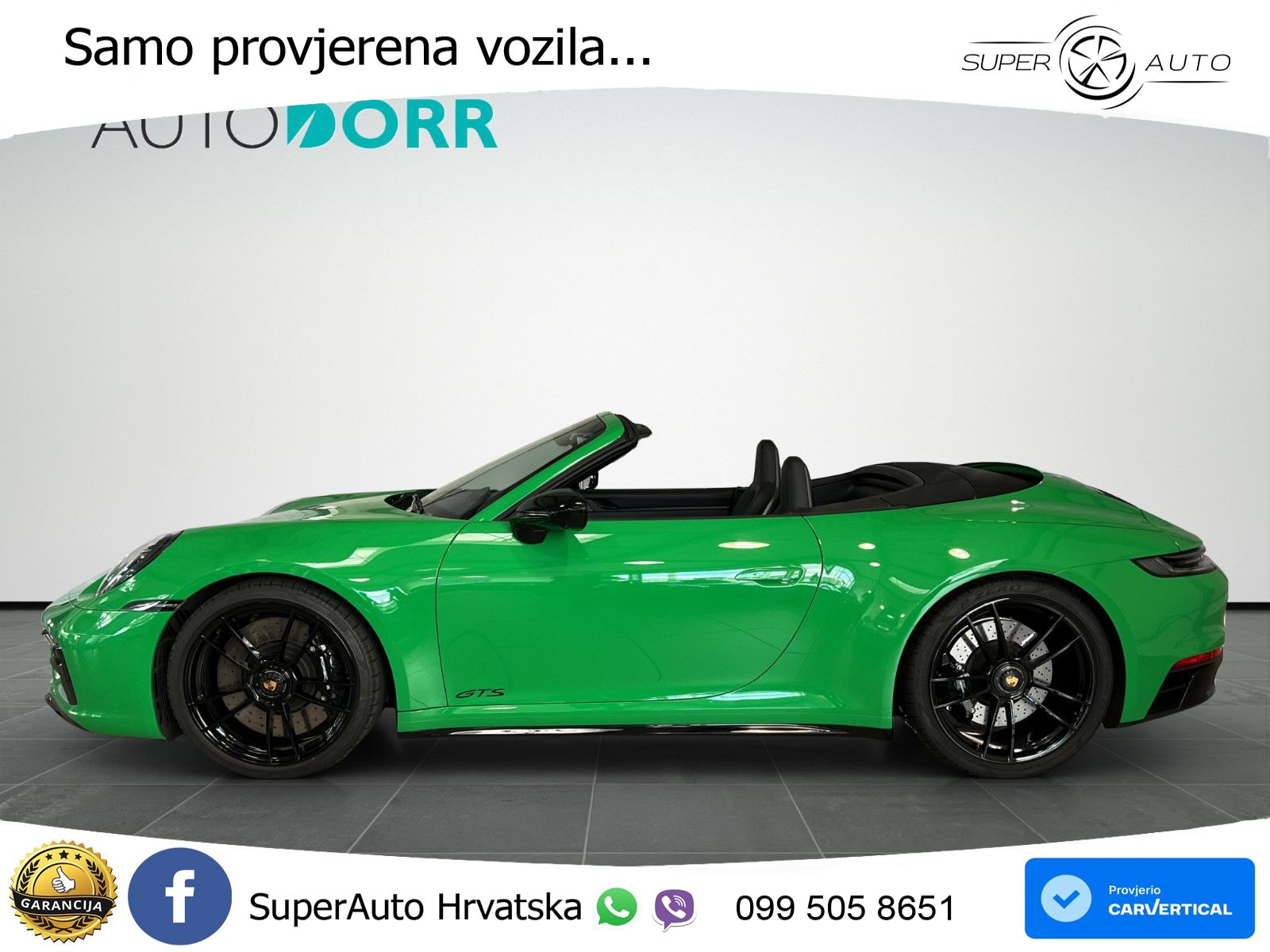 Porsche 911 Carrera 4 GTS Cabriolet 3.0 (480 KS) PDK ZRAČNI+ACC+GR SJED+KAM