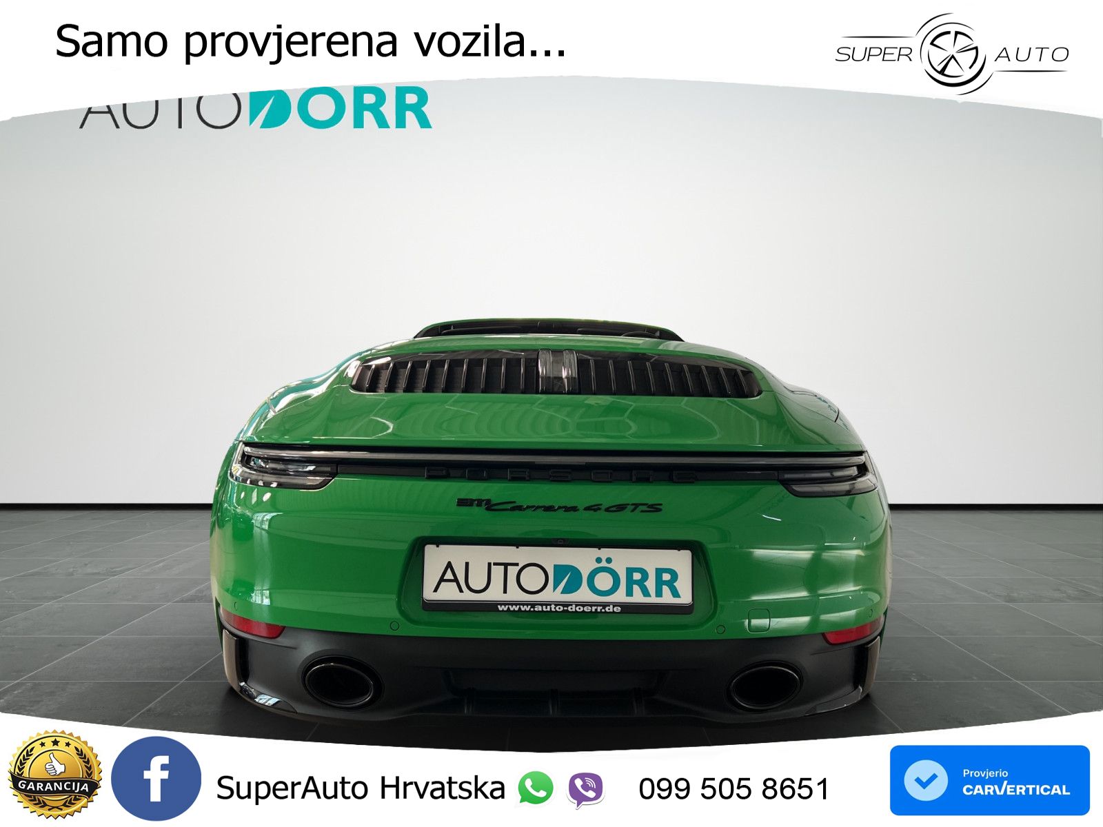 Porsche 911 Carrera 4 GTS Cabriolet 3.0 (480 KS) PDK ZRAČNI+ACC+GR SJED+KAM