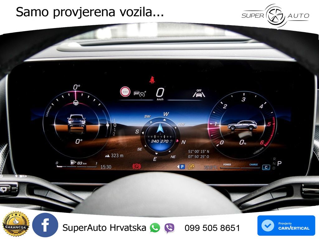 Mercedes GLC 450d (367 KS) 4MATIC 9G-TRONIC AMG ZRAČNI+ACC+GR SJED+KAM+PANO