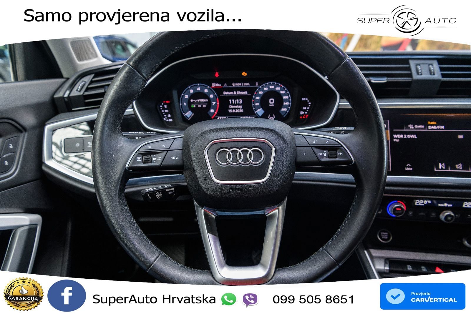 Audi Q3 35 TFSI (150 KS) advanced LED+GR SJED+ACC