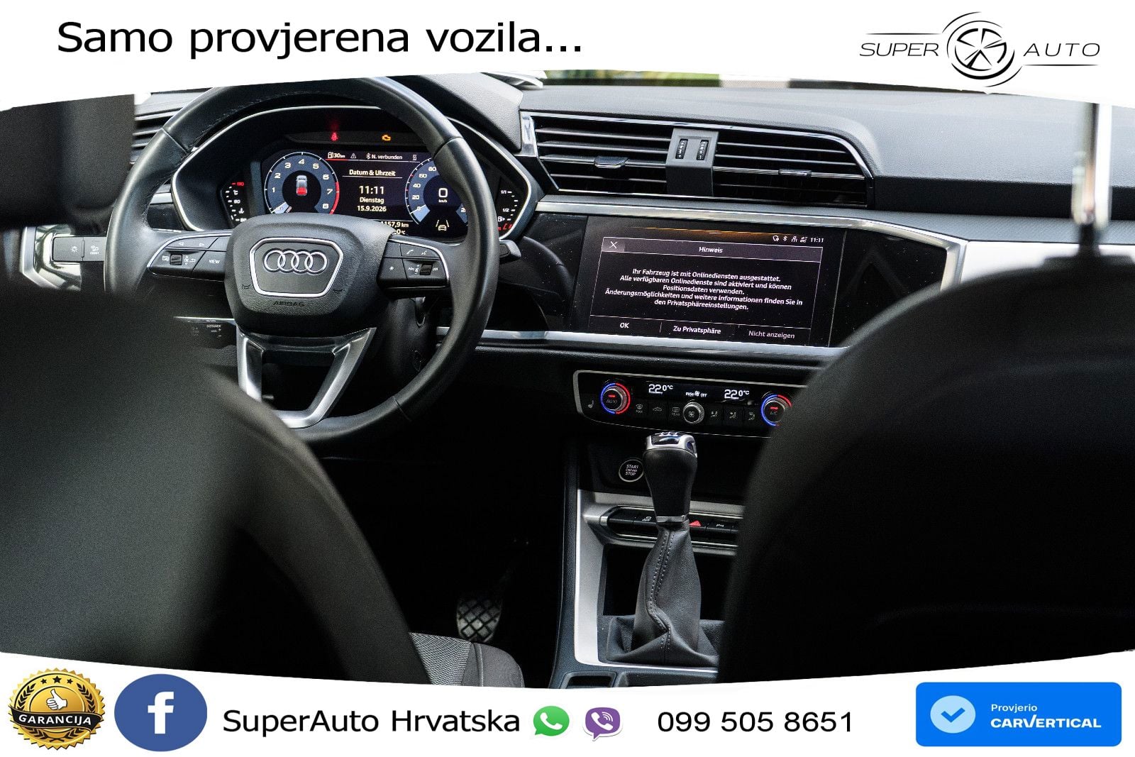 Audi Q3 35 TFSI (150 KS) advanced LED+GR SJED+ACC
