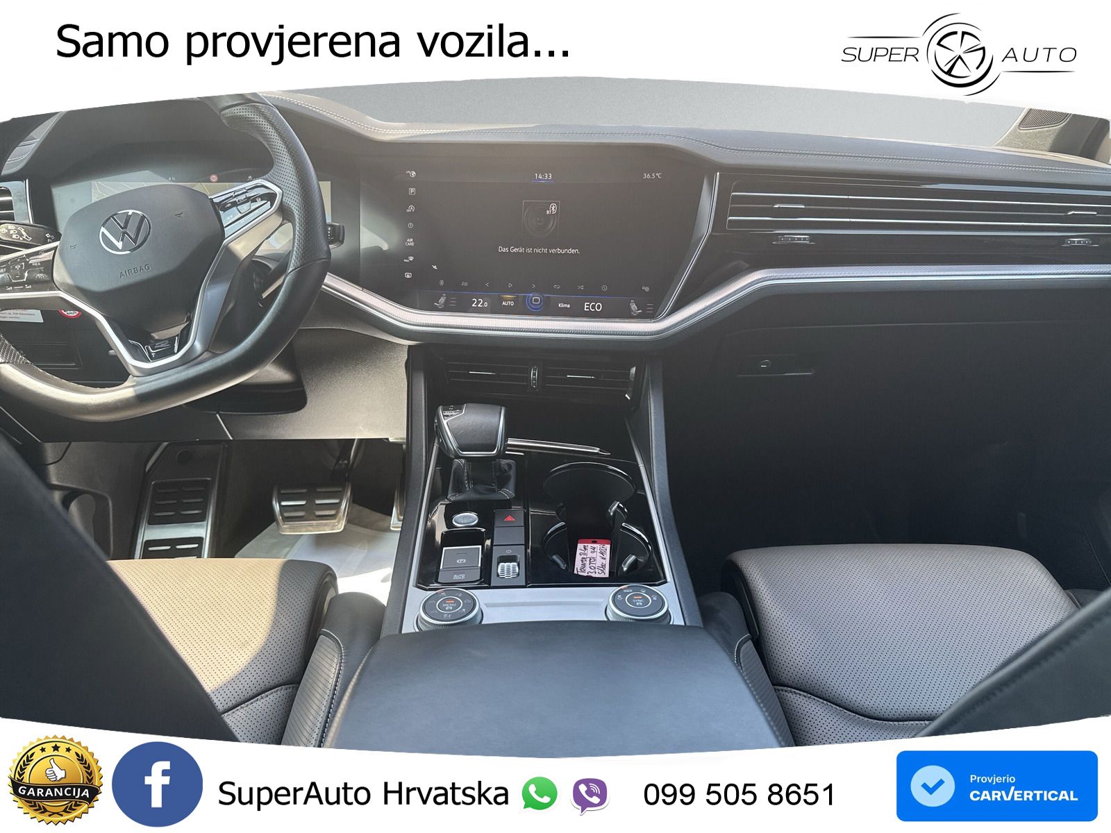 Volkswagen Touareg 3.0 V6 TDI (231 KS) 4MOTION Tiptronic R-Line ZRAČNI+ACC+GR SJED+KAM