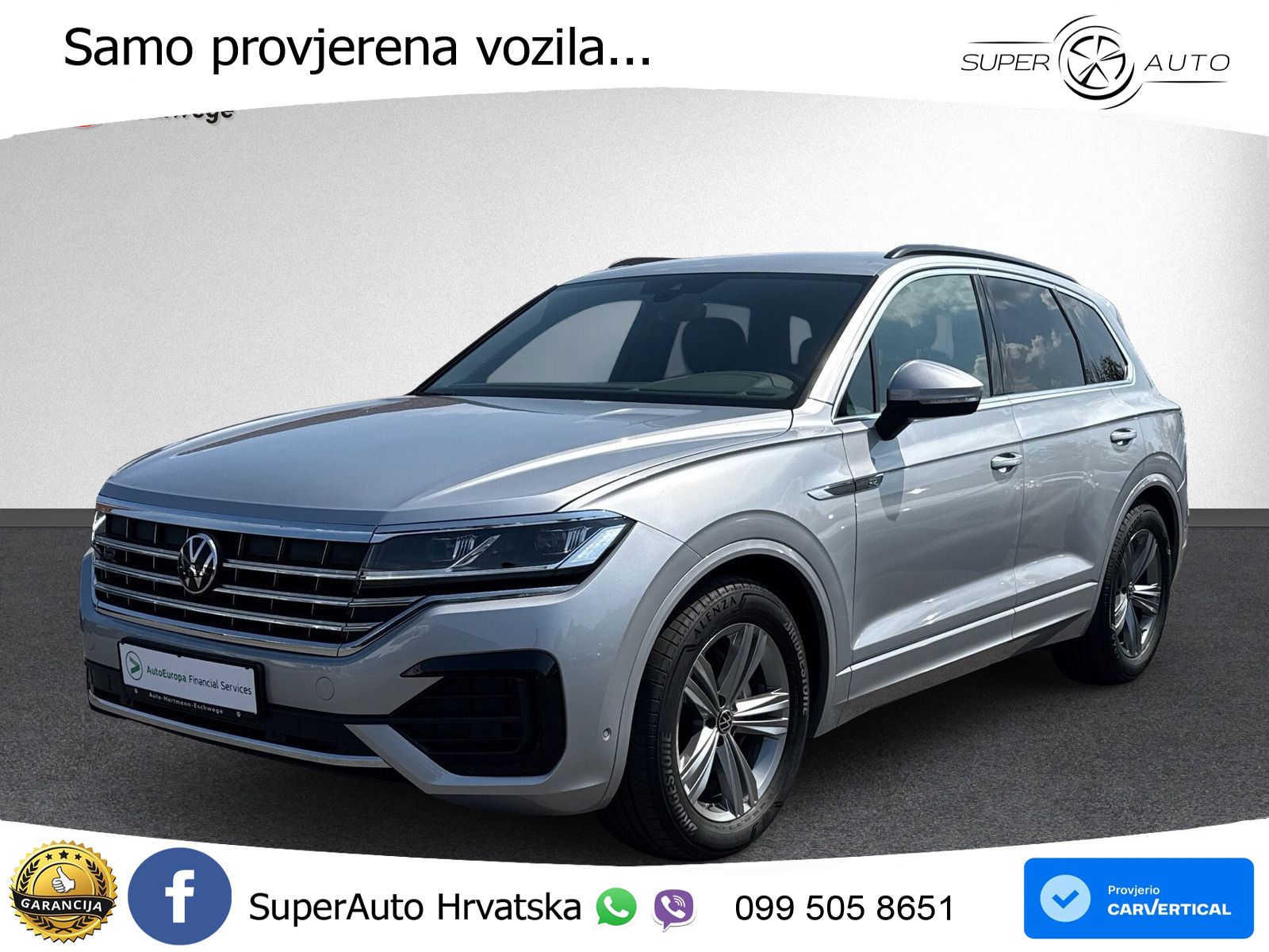 Volkswagen Touareg 3.0 V6 TDI (231 KS) 4MOTION Tiptronic R-Line ZRAČNI+ACC+GR SJED+KAM
