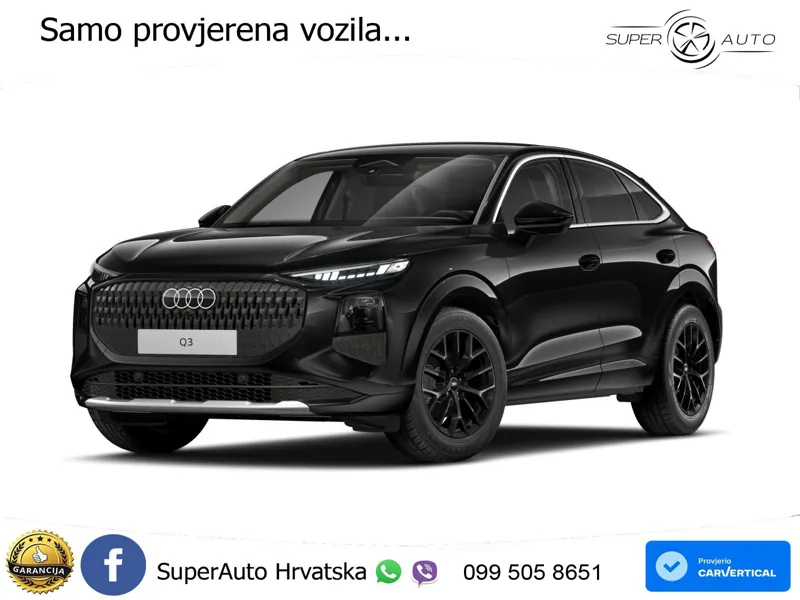 Audi Q3 Sportback 1.5 TFSI (150 KS) S tronic LED+GR SJED+ACC