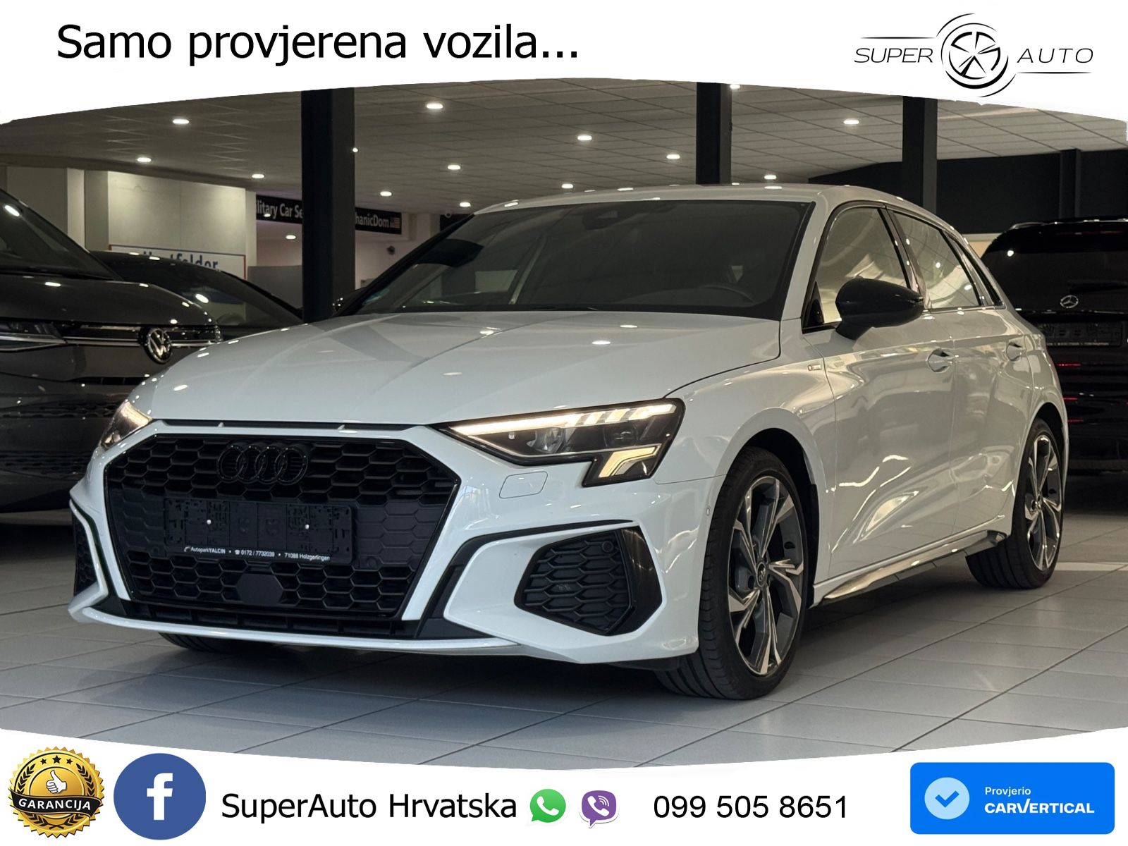 Audi A3 35 TDI (150 KS) S line LED+GR SJED+ACC