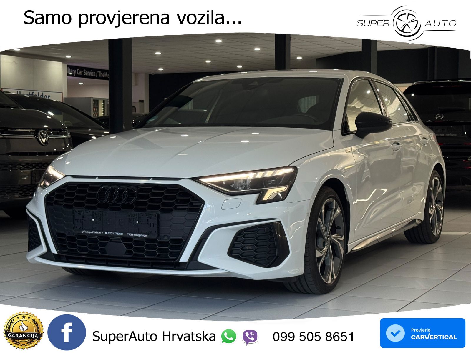 Audi A3 35 TDI (150 KS) S line LED+GR SJED+ACC