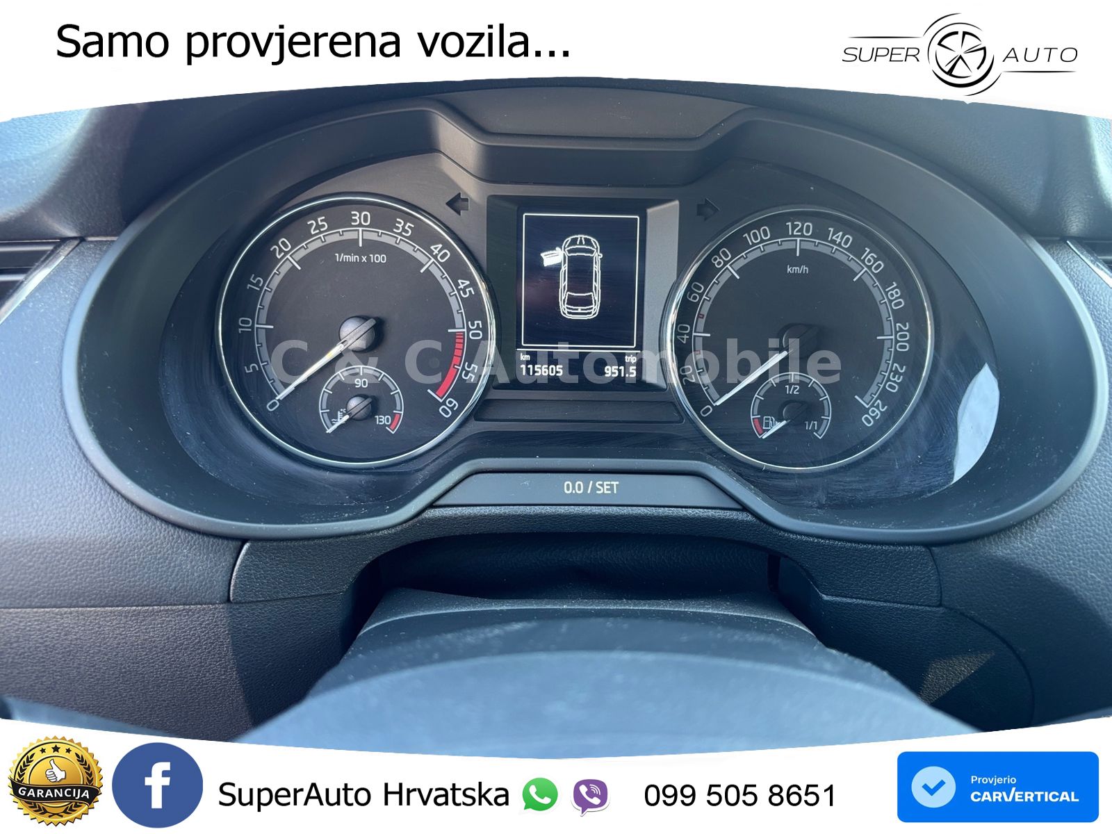 Škoda Octavia Combi 2.0 TDI (150 KS) DSG LED+GR SJED+ACC