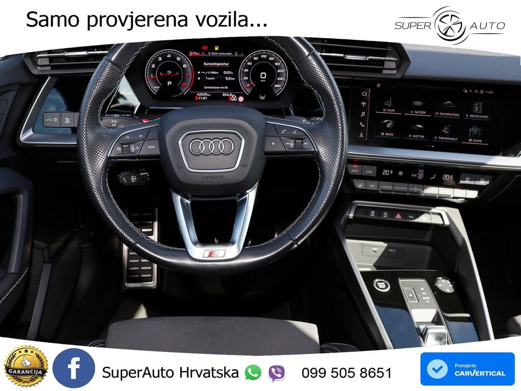 Audi A3 40 TFSI (190 KS) quattro S tronic S line MATRIX+GR SJED+KAM