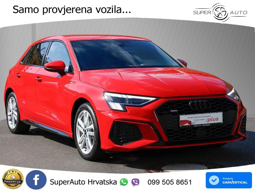 Audi A3 40 TFSI (190 KS) quattro S tronic S line MATRIX+GR SJED+KAM