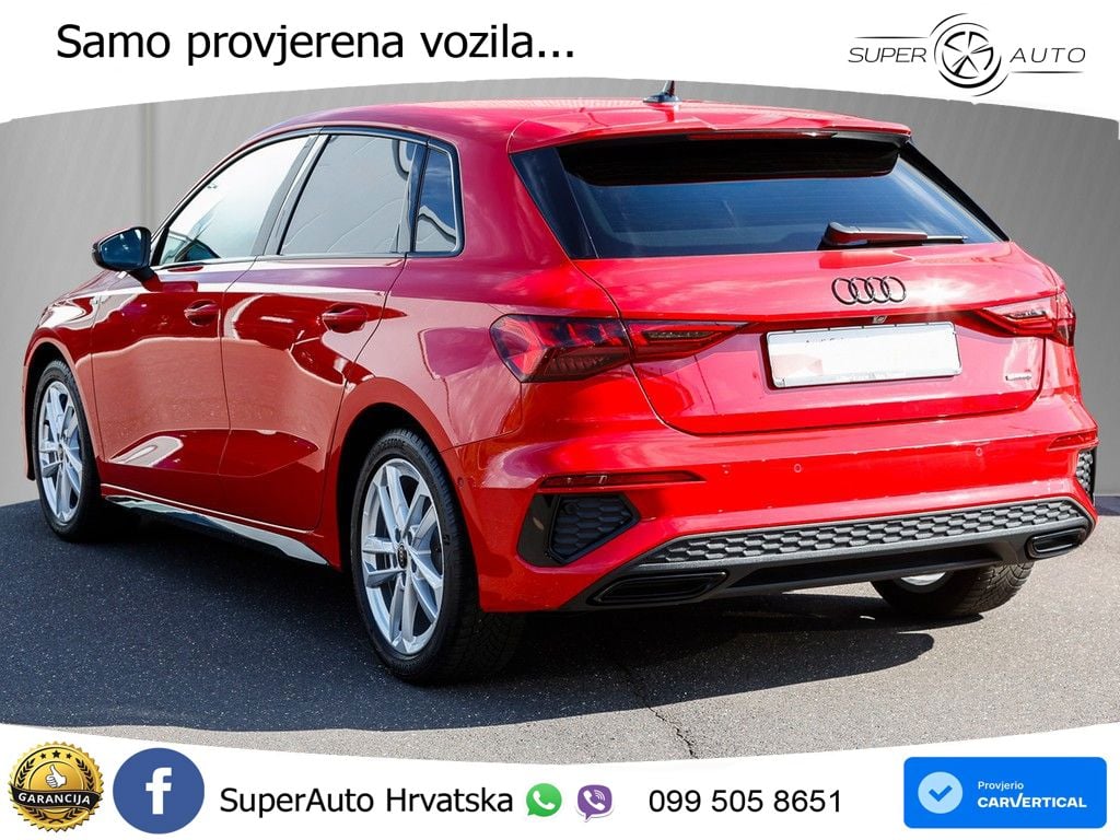 Audi A3 40 TFSI (190 KS) quattro S tronic S line MATRIX+GR SJED+KAM