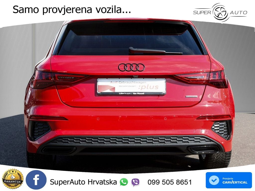 Audi A3 40 TFSI (190 KS) quattro S tronic S line MATRIX+GR SJED+KAM