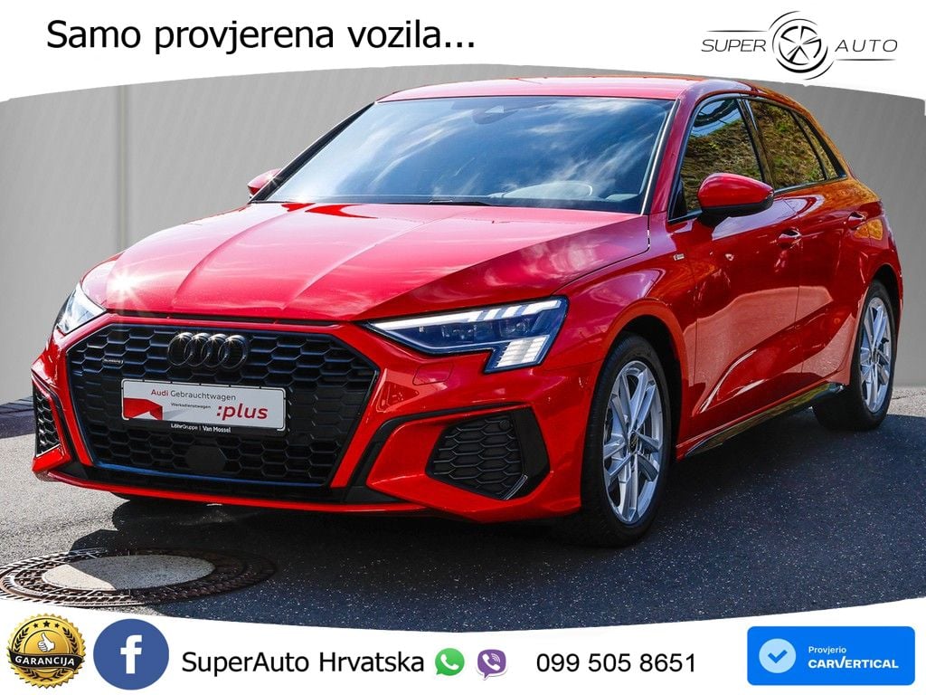 Audi A3 40 TFSI (190 KS) quattro S tronic S line MATRIX+GR SJED+KAM