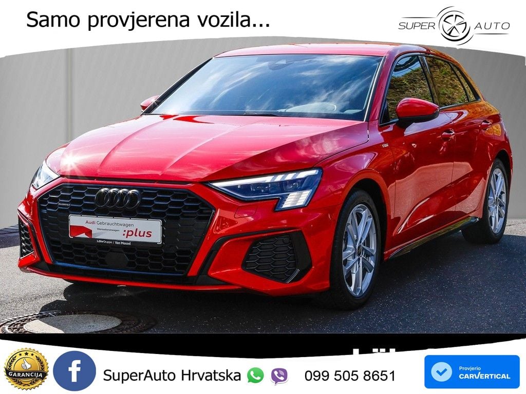 Audi A3 40 TFSI (190 KS) quattro S tronic S line MATRIX+GR SJED+KAM