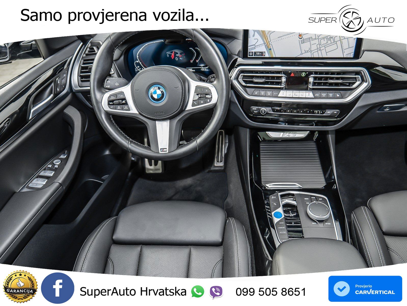 BMW iX3 80 kWh (286 KS) M Sport LED+GR SJED+ACC