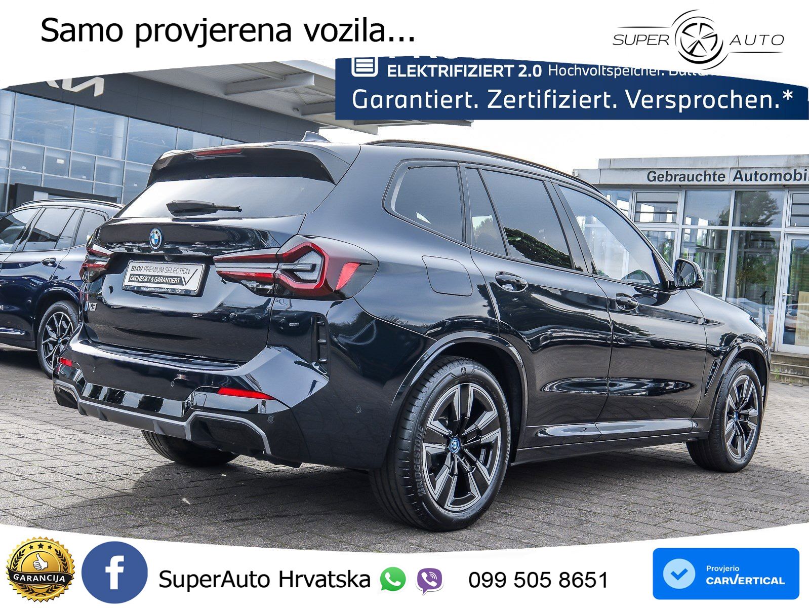 BMW iX3 80 kWh (286 KS) M Sport LED+GR SJED+ACC