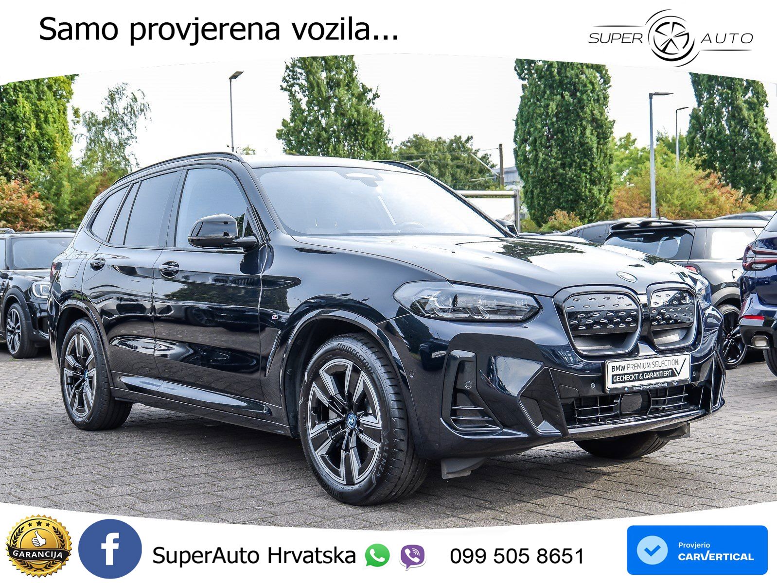 BMW iX3 80 kWh (286 KS) M Sport LED+GR SJED+ACC