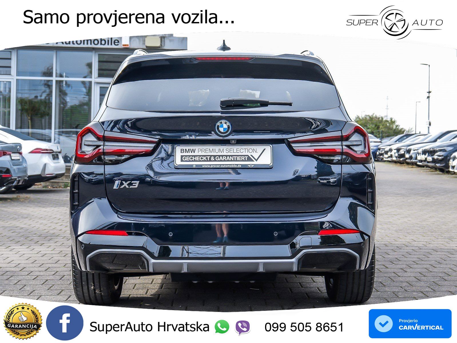 BMW iX3 80 kWh (286 KS) M Sport LED+GR SJED+ACC