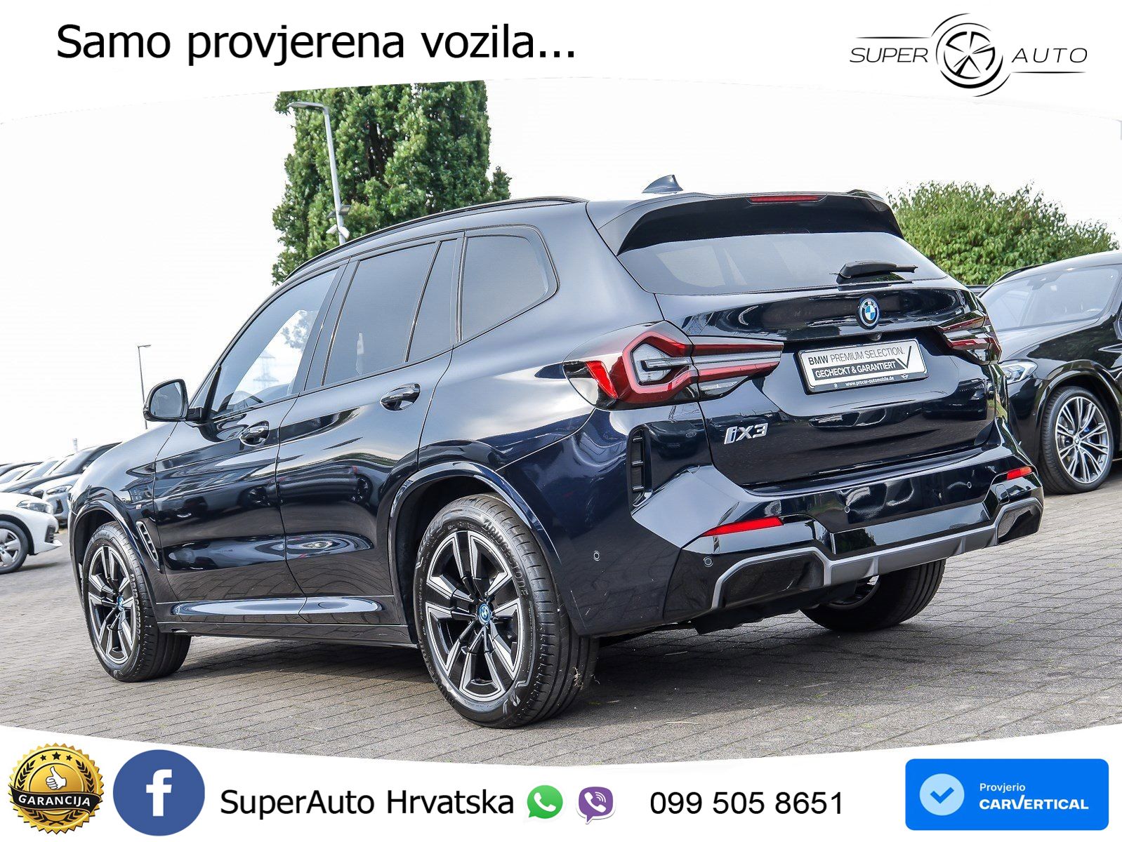BMW iX3 80 kWh (286 KS) M Sport LED+GR SJED+ACC