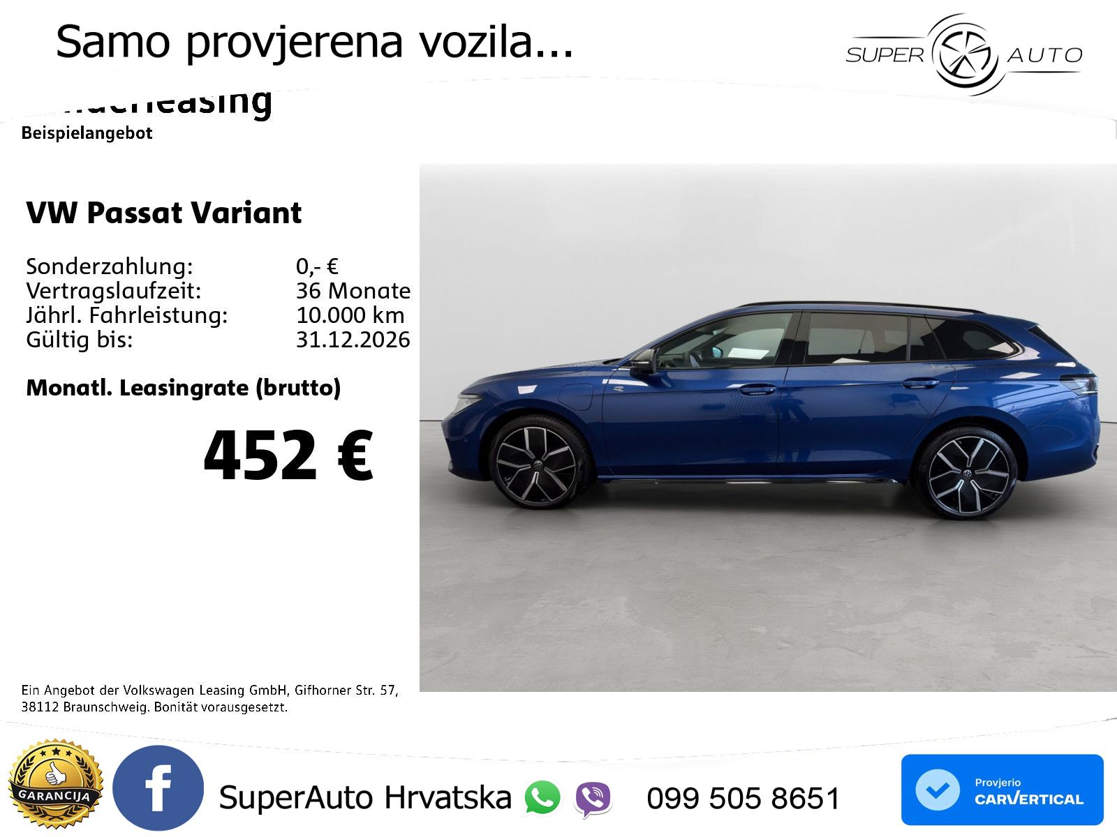 Volkswagen Passat Variant 1.5 TSI (272 KS) eHybrid DSG R-Line LED+GR SJED+ACC