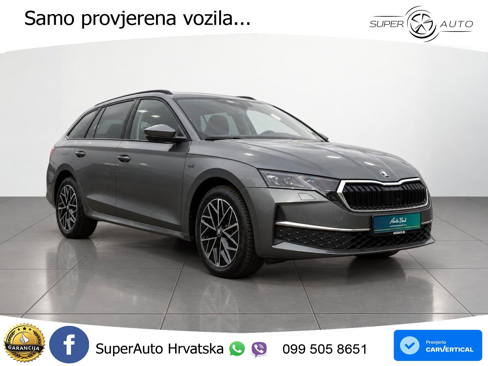 Škoda Octavia Combi 2.0 TDI (150 KS) DSG LED+GR SJED+ACC