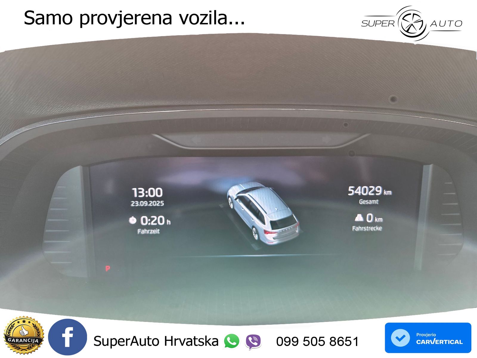 Škoda Octavia Combi 2.0 TDI (150 KS) DSG LED+GR SJED+ACC