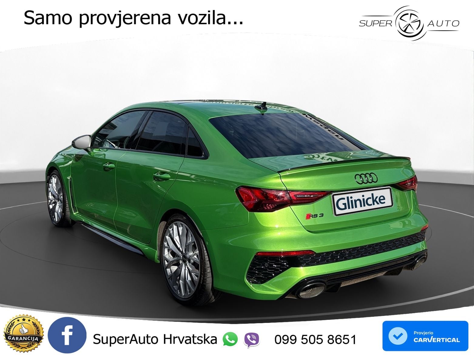 Audi RS3 Sedan 2.5 TFSI (400 KS) quattro S tronic MATRIX+GR SJED+KAM