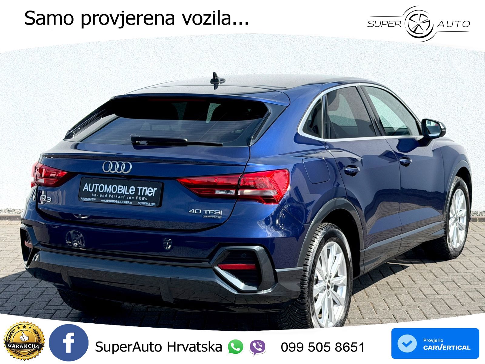 Audi Q3 II Sportback 40 TFSI (190 KS) quattro S tronic LED+ACC